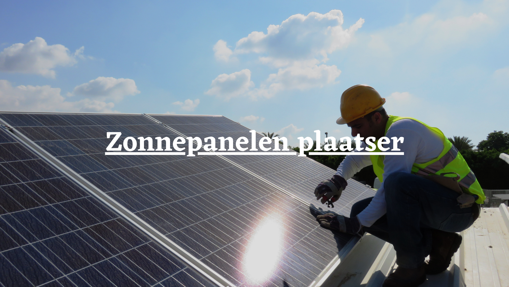 Zonnenpanelen plaatser
